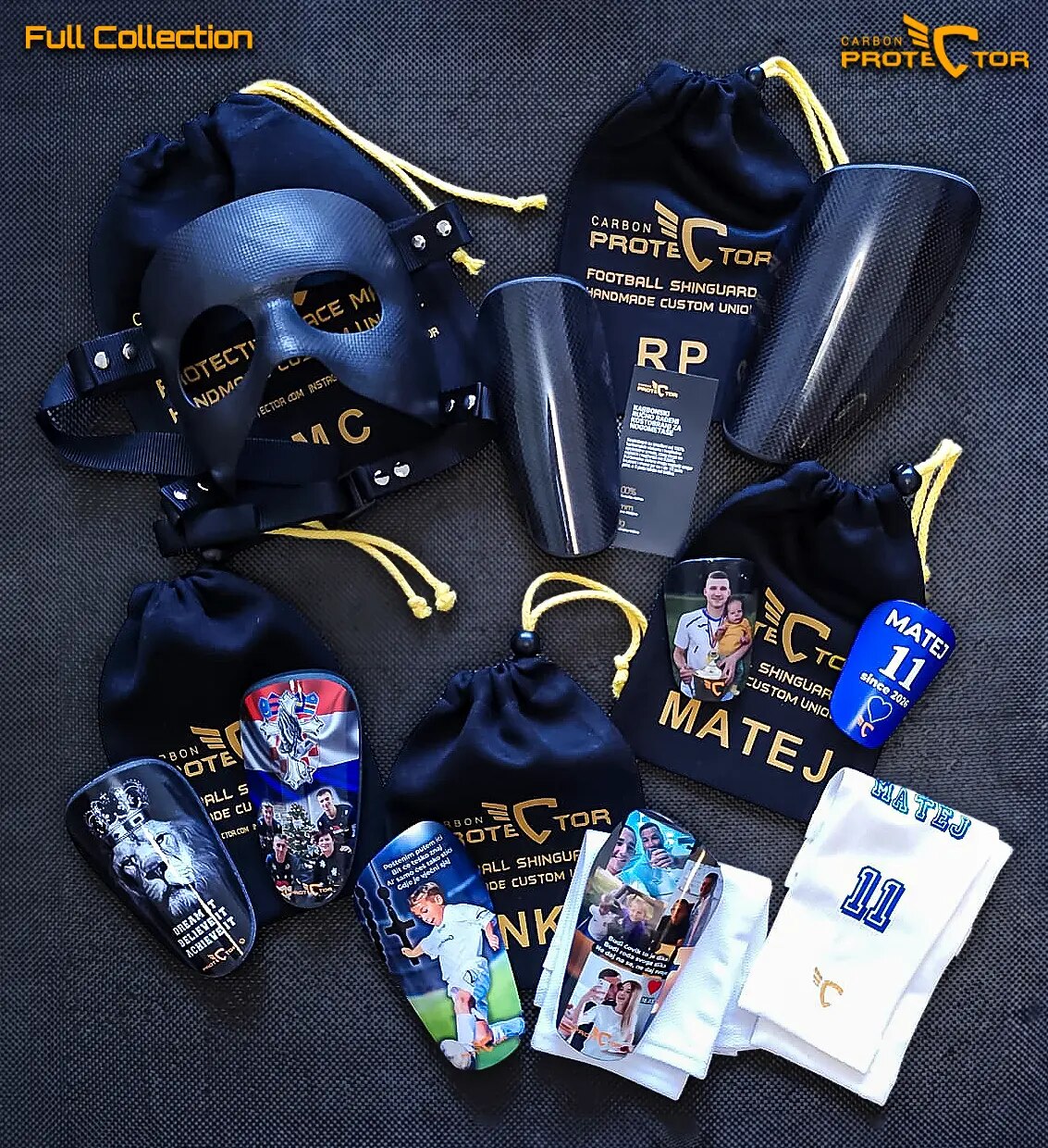 Carbon Protector personalizirana nogometna oprema